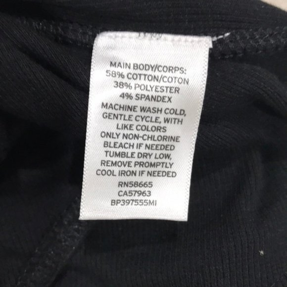 BP. V-Neck Ribbed Thong Bodysuit - Picture 9 of 9